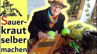 Ganz einfach Sauerkraut selber machen  gesund und lecker [upl. by Dranal]