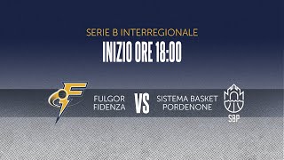 FULGOR vs SISTEMA BASKET PORDENONE [upl. by Legra530]