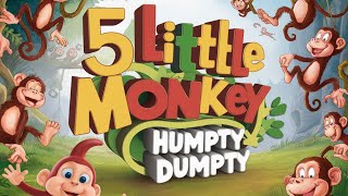 5 LITTLE MONKEY HUMPTY DUMPTY DISCO DANCE  DJ Rowel [upl. by Nanam]