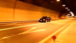 BMW E30 320i sedan Start up amp Sprint exhaust sound in tunnel [upl. by Wei]