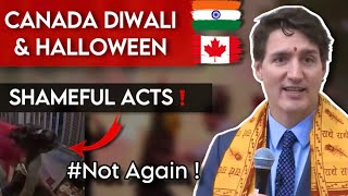 Shameful Acts on DiwaliHalloween in Canada 2024 🇨🇦 [upl. by Sseb]