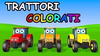 Impara i colori con i trattori colorati  AlexKidsTV [upl. by Werdnael844]