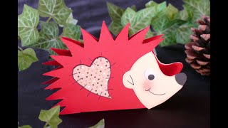 DIY Igelaufsteller – Tischdeko–DIY Serviettenhalter–Geldgeschenke präsentieren–DIY hedgehog adjuster [upl. by Eissel]