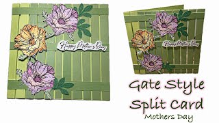 Gate Style Spilt Card Mothers Day [upl. by Yrahca]