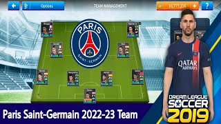 Paris SaintGermain PSG 202223 Team With 202324 Home Kit  DLS 19 [upl. by Aynotal]