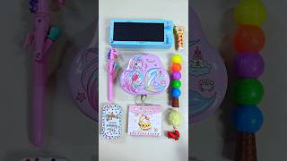 fantastic stationery items LED board pencil box piggy bank pencil sharpener stationey unboxing [upl. by Aznaed579]