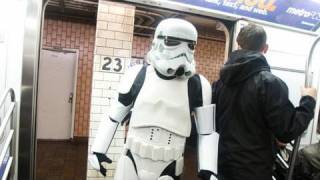 Star Wars Subway Car  Movies In Real Life [upl. by Gatias895]