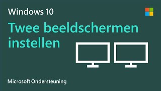 Meerdere beeldschermen instellen in Windows 10  Microsoft [upl. by Margarethe]