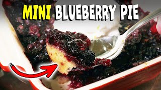 Easy Mini Blueberry Pie  Cooking for One [upl. by Attenna873]