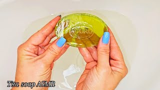 Soaping •ASMR • foaming soapy water with a sponge • lush foam • relaxing video [upl. by Joo]