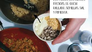 Receta  Croquetas de trigo burgol y vegetales [upl. by Geehan643]