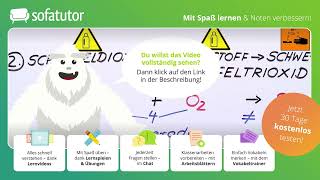 Aufstellen einer Reaktionsgleichung einfach erklärt – Chemie 7 amp 8 Klasse [upl. by Xenia]