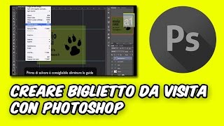 Creare biglietto da visita con photoshop [upl. by Ylenats]