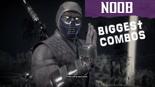 Mortal Kombat 11  Noob Saibot Biggest Combos w Sickle SnagShadow Portals [upl. by Lukash]