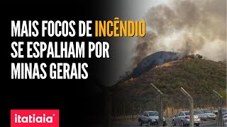 INCÊNDIOS DE GRANDES PROPORÇÕES SE ESPALHAM POR MINAS GERAIS [upl. by Ecirtak]