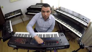 YAMAHA MONTAGE  DEMO NA CLASSIC KEYBOARDS  COM TIAGO AMARAL PIANISTA [upl. by Akimehs]