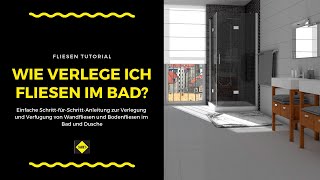 Wandfliesen und Bodenfliesen in Bad und Dusche verlegen und verfugen  SAKRET Heimwerker TV [upl. by Jaqitsch]