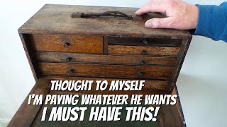 Old wood Tool Box Restoration [upl. by Redleh]