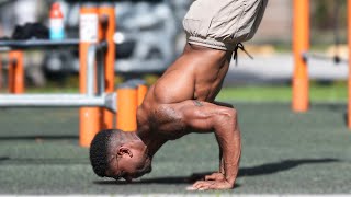 How To Handstand Pushup The Easy Way [upl. by Eisaj]