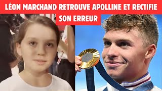 LEON MARCHAND RETROUVE LA PETITE APOLLINE ET RECTIFIE SON ERREUR  UN VRAI CHAMPION [upl. by Eyma]