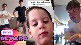 ALVARO FICA EM HOTEL COM CAIO E LUAN • TOUR PELO QUARTO STORIES ALVARO [upl. by Rooke]