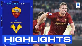 RomaVerona 10  Solbakken opens his account for Roma Goal amp Highlights  Serie A 202223 [upl. by Nea]