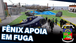 FÊNIX APOIA ACOMPANHAMENTO E BANDIDO DE FUZIL CORRE PARA DENTRO DA FAVELA 41º BPM FIVEM [upl. by Aneehs]