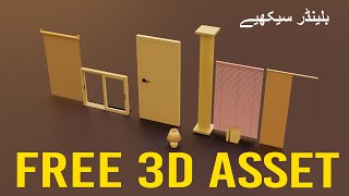 FREE 3D ASSETS ADDON IN BLENDER  HOW TO USE ARCHIMESH IN BLENDER  GRAPHSKILL [upl. by Noissap]