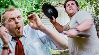 Zombies VS Records Scene  Shaun of the Dead  CLIP [upl. by Yenots379]