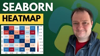 Seaborn Heatmap  How to Visualise Correlations and Data With Heatmaps in Python [upl. by Heller99]