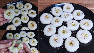 Milk Coconut Peda in 10 mins Sirf Ek Glass Doodh ka Easiest Peda Easiest Dessert Recipe [upl. by Ecidnacal]