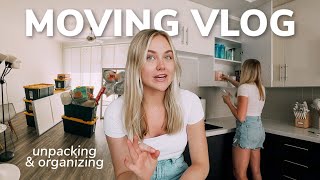 MOVING VLOG unpacking organizing amazon home haul target run [upl. by Recor]