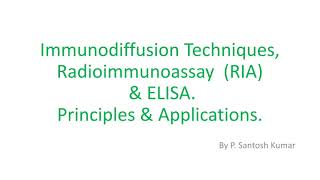 Immunodiffusion techniques part 1 [upl. by Moise409]