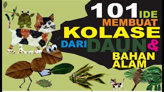 Kreasi Kolase Daun sederhana utk TK RA PAUD dan kelas rendah 12 dan 3  101 Collage Art Ideas [upl. by Gurevich8]