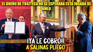 ¡NOTICIÓN AMLO Deja LL0RANDO al DUEÑO de TV4zteca YA le COBR0 Los MILL0NES Que DEBE [upl. by Eniamreg]