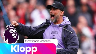 Jurgen Klopps most memorable Premier League wins with Liverpool  NBC Sports [upl. by Arde]