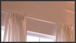 How to install a curtain rod [upl. by Cutlerr654]