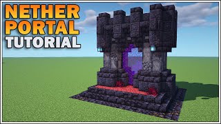 How To Build a Nether Portal in Minecraft 116 Nether Update [upl. by Cybil]