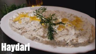 Most Tasty Haydari Turkish Meze Recipe [upl. by Irrej]