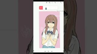 Shouko Nishimiya 💜 Digital Art 🍥 ytshorts shorts silentvoice anime digitalart [upl. by Stevens]