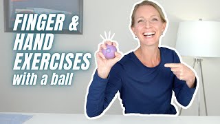 Finger and Hand Strengthening Exercises with a Ball No Gripping [upl. by Zil]