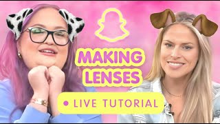 Making a Snap Lens with Lauren Godwin Live in the Snapchat Studio [upl. by Leaw]