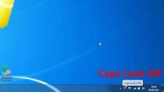 Demo of Caps Lock Indicator software for Windows [upl. by Granny671]