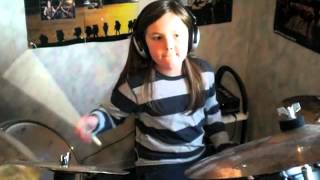 Kataklysm  As I Slither drumcover by 8 year old boy [upl. by Caddric]