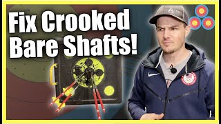 Fix Your Crooked Bare Shafts when Bare Shaft Tuning a Recurve Bow  Recurve Archery Tuning Series [upl. by Poliard]