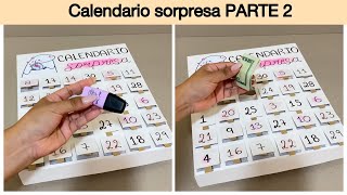 Calendario sorpresa PARTE 2  Caja con cajoncitos para regalo [upl. by Kellyn]