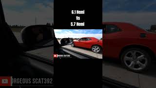 Challenger 57 Hemi vs Charger 61 Hemi [upl. by Acirea86]