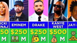 Richest Rappers  Rappers Ranked by Net Worth [upl. by Estey]