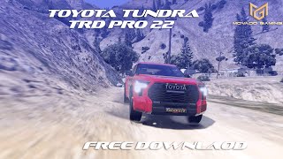 Toyota Tundra 2022 Trd Pro Free Download Gta V Movado Gaming [upl. by Rubinstein]