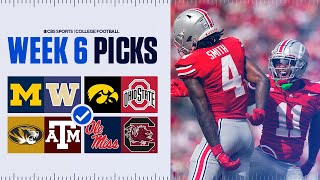 Expert Picks for EVERY Top 25 game in College Football Full Week 6 Predictions [upl. by Rikki550]